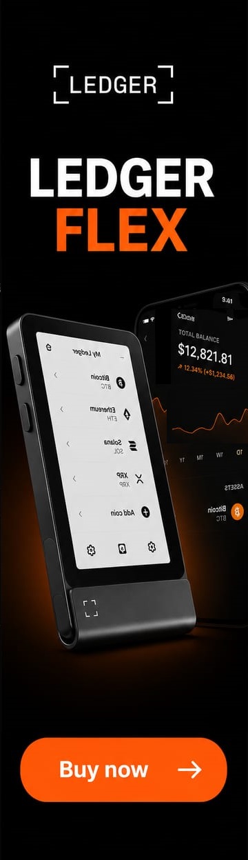 Ledger Flex hardware wallet — secure your crypto in cold storage