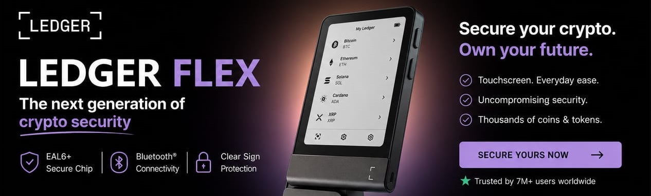 Ledger Flex hardware wallet — secure your crypto in cold storage