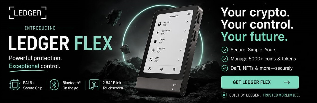 Ledger Flex hardware wallet — secure your crypto in cold storage